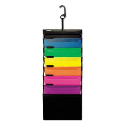 View larger image of Desk Free Hanging Organizer w/ Case, 1" Expansion, 6 Sections, 1/3-Cut Tab, Letter Size, Randomly Assorted