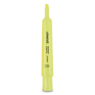 View larger image of Desk Highlighters, Chisel Tip, Fluorescent Yellow, 36/Pack
