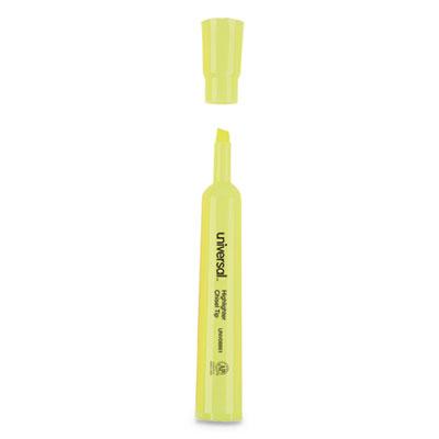 View larger image of Desk Highlighters, Chisel Tip, Fluorescent Yellow, Dozen