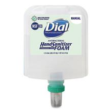 Antibacterial Foaming Hand Sanitizer Refill For Dial 1700 Dispenser, 1.2 L Refill, Fragrance-Free, 3/carton