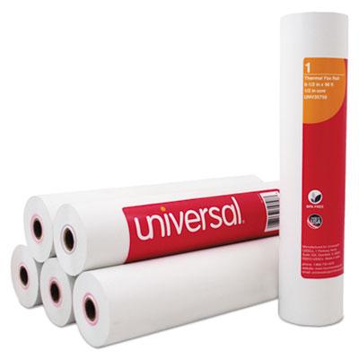 View larger image of Direct Thermal Printing Fax Paper Rolls, 0.5" Core, 8.5" x 98ft, White, 6/Pack