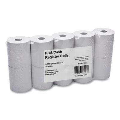 View larger image of Direct Thermal Printing Thermal Paper Rolls, 3.13" x 230 ft, White, 10/Pack