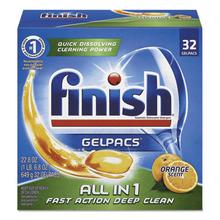 Dish Detergent Gelpacs, Orange Scent, 32/Box