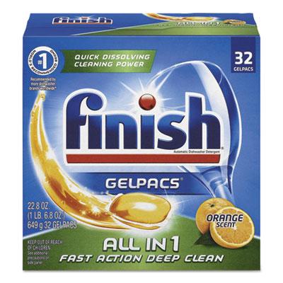 View larger image of Dish Detergent Gelpacs, Orange Scent, Box of 32 Gelpacs, 8 Boxes/Carton