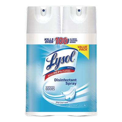 View larger image of Disinfectant Spray, Crisp Linen, 12.5 oz Aerosol, 2/Pack, 6 Pack/Carton