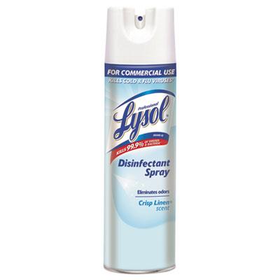 View larger image of Disinfectant Spray, Crisp Linen, 19 oz Aerosol, 12 Cans/Carton