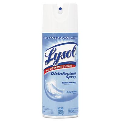 View larger image of Disinfectant Spray, Crisp Linen Scent, Liquid, 12.5oz Aerosol, 12/Carton