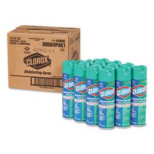 Disinfecting Spray, Fresh, 19 oz Aerosol, 12/Carton