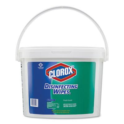 View larger image of Disinfecting Wipes, 1-Ply, 7 x 8, Fresh Scent, White, 700/Bucket