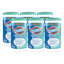 Disinfecting Wipes, 7 x 8, Fresh Scent, 75/Canister, 6/Carton