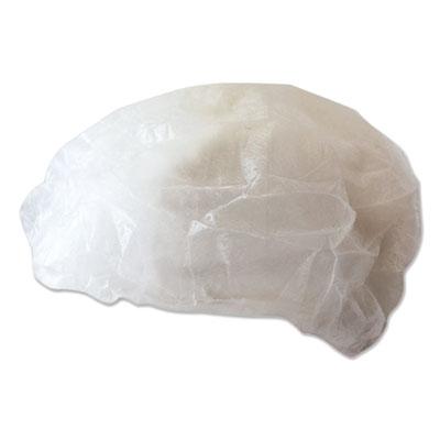 View larger image of Disposable Bouffant Caps, 19", Medium, White, 100/Pack