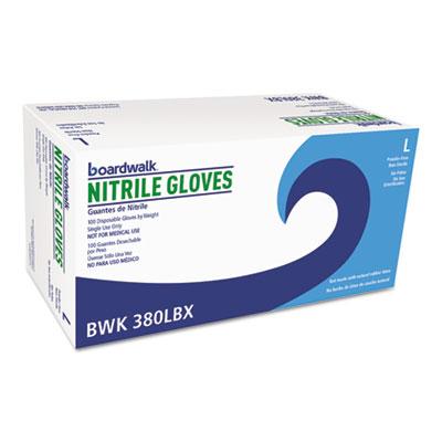 View larger image of Disposable General-Purpose Nitrile Gloves, Large, Blue, 4 mil, 1,000/Carton