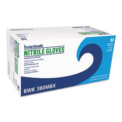 View larger image of Disposable General-Purpose Nitrile Gloves, Medium, Blue, 4 mil, 100/Box