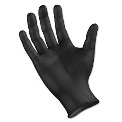 View larger image of Disposable General-Purpose Powder-Free Nitrile Gloves, Large, Black, 4.4 mil, 100/Box, 10 Boxes/Carton