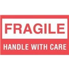 #DL1070 3 x 5" Fragile Handle with Care Label