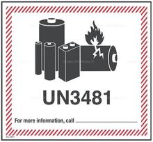 #DL1951 Lithium Battery UN3481 4-5/8" x 5"