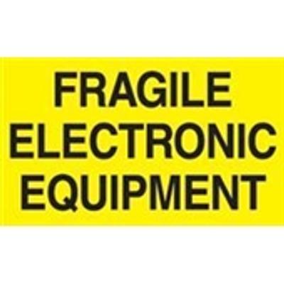 View larger image of #DL2441 3 x 5" Fragile Electronic Equipment Label