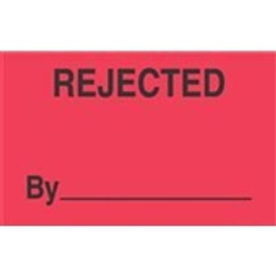 View larger image of #DL3321 3 x 5" Rejected By _____ Label