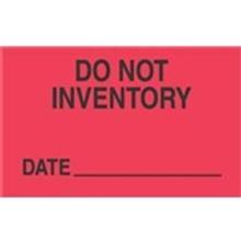 #DL3421 3 x 5" Do Not Inventory Date _____ Label