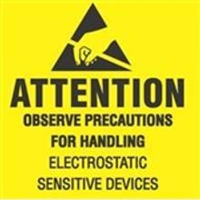#DL9080 2 x 2 " Attention Observe Precautions for Handling Label