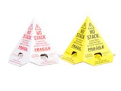View larger image of Do Not Stack Pallet Cones 8 x 8 x 10 White/Red Tri-Lingual : English, Spanish & French (50/case)