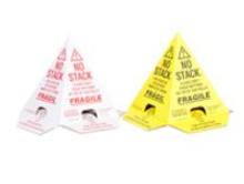 Do Not Stack Pallet Cones 8 x 8 x 10 White/Red Tri-Lingual : English, Spanish & French (50/case)