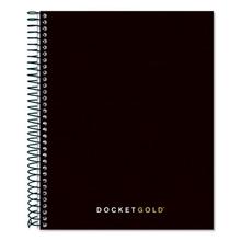 Docket Gold Planner, 1-Subject, Narrow Rule, Black Cover, (70) 8.5 x 6.75 Sheets