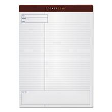 Docket Gold Planning Pads, Project-Management Format, Quadrille Rule (4 Sq/in), 40 White 8.5 X 11.75 Sheets, 4/pack