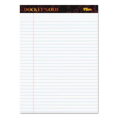 View larger image of Docket Gold Ruled Perforated Pads, Wide/legal Rule, 50 White 8.5 X 11.75 Sheets, 12/pack