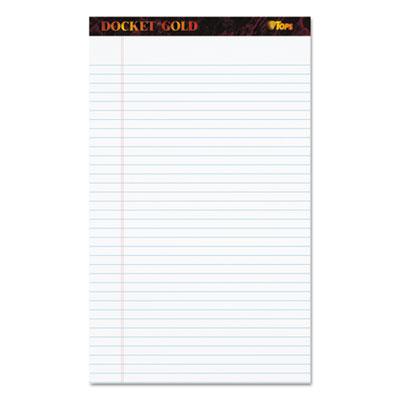View larger image of Docket Gold Ruled Perforated Pads, Wide/legal Rule, 50 White 8.5 X 14 Sheets, 12/pack