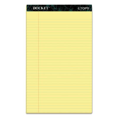 View larger image of Docket Ruled Perforated Pads, Wide/legal Rule, 50 Canary-Yellow 8.5 X 14 Sheets, 12/pack