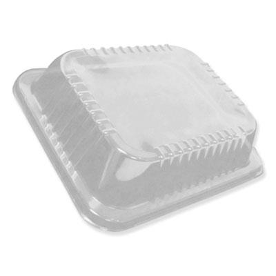 View larger image of Dome Lids for 12.63 x 10.5 Oblong Containers, 1.5" Half Size Steam Table Pan Lid, Low Dome, Clear, Plastic, 100/Carton