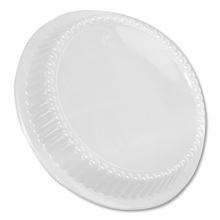 Dome Lids for 8" Round Containers, 8" Diameter x 1.56"h, Clear, Plastic, 500/Carton