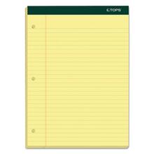 Double Docket Ruled Pads, Wide/legal Rule, 100 Canary-Yellow 8.5 X 11.75 Sheets, 6/pack