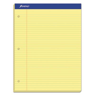View larger image of Double Sheet Pads, Medium/college Rule, 100 Canary-Yellow 8.5 X 11.75 Sheets