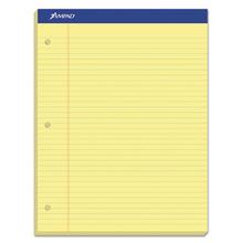 Double Sheet Pads, Narrow Rule, 100 Canary-Yellow 8.5 X 11.75 Sheets