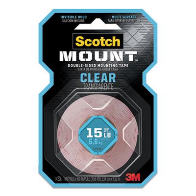 View larger image of Permanent Clear Mounting Tape, Holds Up To 15 Lbs, 1 X 60, Clear