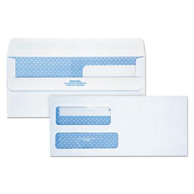 View larger image of Double Window Redi-Seal Security-Tinted Envelope, #9, Commercial Flap, Redi-Seal Adhesive Closure, 3.88 x 8.88, White, 250/CT