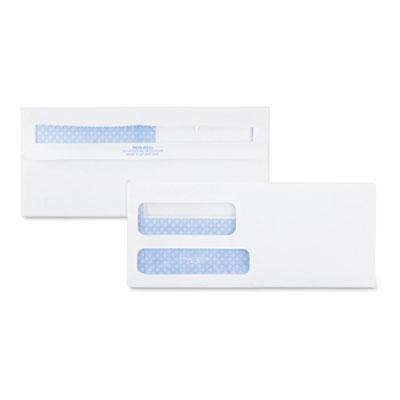 View larger image of Double Window Redi-Seal Security-Tinted Envelope, #9, Commercial Flap, Redi-Seal Adhesive Closure, 3.88 x 8.88, White, 500/BX