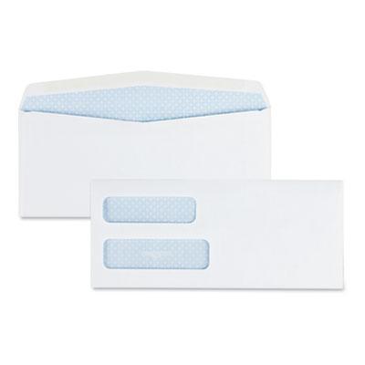 View larger image of Double Window Security-Tinted Check Envelope, #10, Commercial Flap, Gummed Closure, 4.13 x 9.5, White, 500/Box
