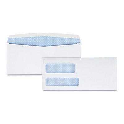 View larger image of Double Window Security-Tinted Check Envelope, #8 5/8, Commercial Flap, Gummed Closure, 3.63 x 8.63, White, 1,000/Box