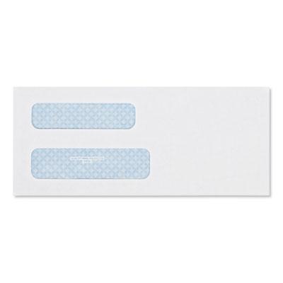 View larger image of Double Window Security-Tinted Check Envelope, #8 5/8, Commercial Flap, Gummed Closure, 3.63 x 8.63, White, 500/Box