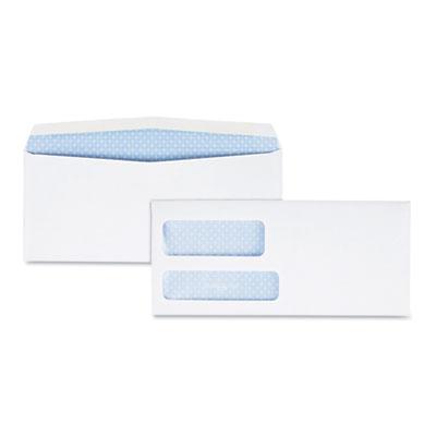 View larger image of Double Window Security-Tinted Check Envelope, #9, Commercial Flap, Gummed Closure, 3.88 x 8.88, White, 500/Box