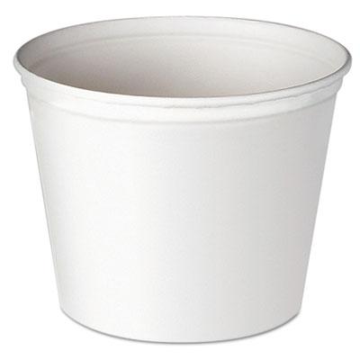 View larger image of Double Wrapped Paper Bucket, Unwaxed, 53 oz, White, 50/Pack, 6 Packs/Carton