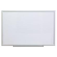 Deluxe Melamine Dry Erase Board, 36 x 24, Melamine White Surface, Silver Aluminum Frame