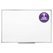 Dry Erase Board with Aluminum Frame, 36 x 24, Melamine White Surface, Silver Aluminum Frame
