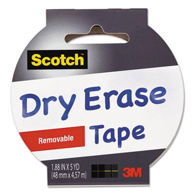 View larger image of Dry Erase Tape, 3" Core, 1.88" x 5 yds, White