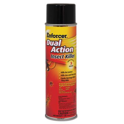 View larger image of Dual Action Insect Killer, For Flying/Crawling Insects, 17 oz Aerosol Spray, 12/Carton