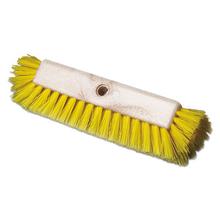 Dual-Surface Scrub Brush, Plastic Fill, 10" Long, Yellow