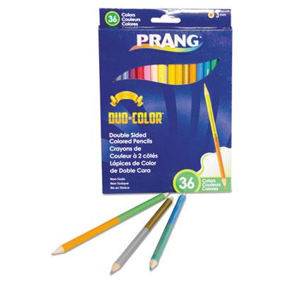 View larger image of Duo-Color Colored Pencil Sets, 3 mm, 2B, Assorted Lead and Barrel Colors, 18/Pack